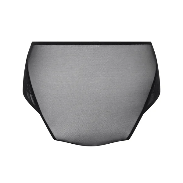Culotte brésilienne Jocelyn taille haute - Noir
