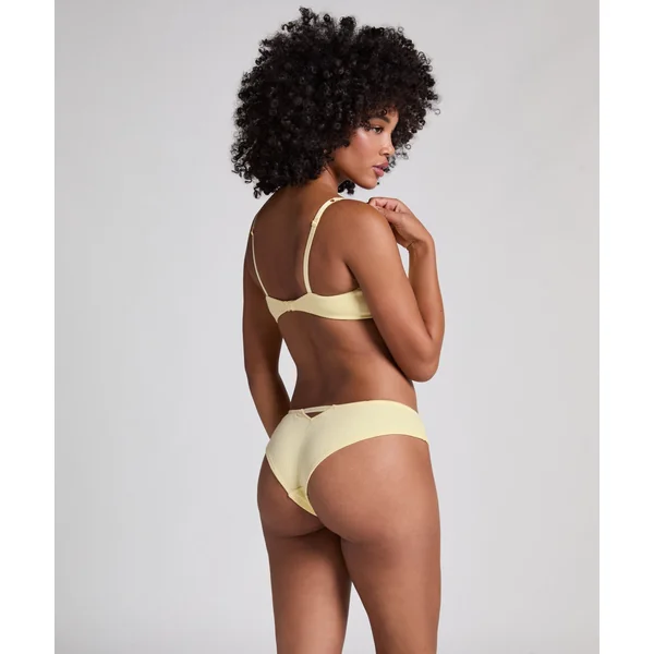Culotte brésilienne Pointelle - Jaune