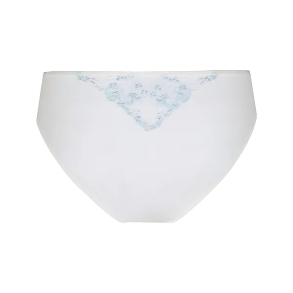 Culotte Brésilienne Taille Haute Peonie - Blanc