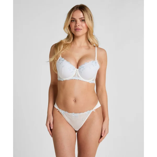 Culotte brésilienne échancrée Peonie - Blanc