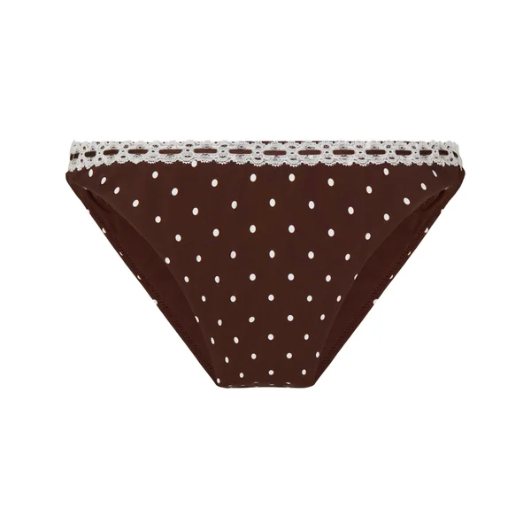 Culotte de Bikini Highleg Algarve - Marron