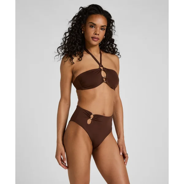 Culotte de Bikini Highleg Madrid - Marron