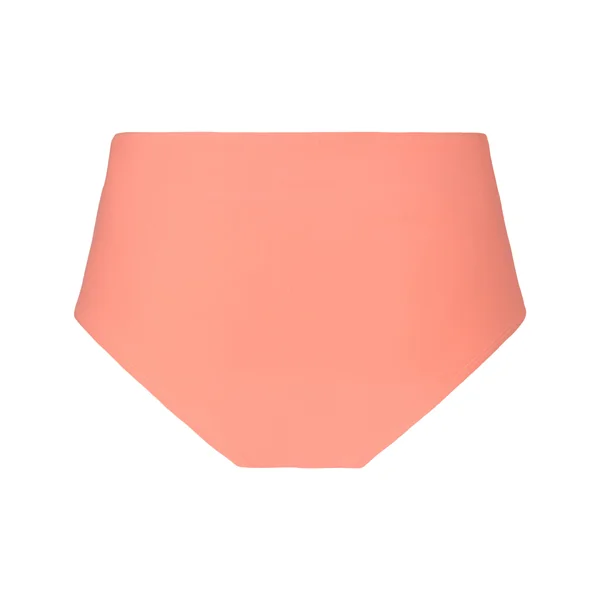 Culotte de Bikini Taille Haute Gainante Luxe - Orange