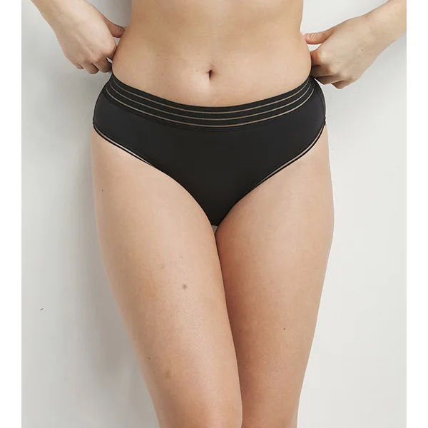 Culotte femme invisible en microfibre seconde peau Noir Oh My Dim’s
