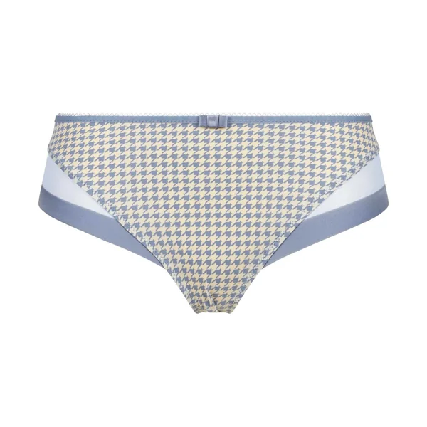 Culotte femme semi-transparente motif pied de poule Dim Generous