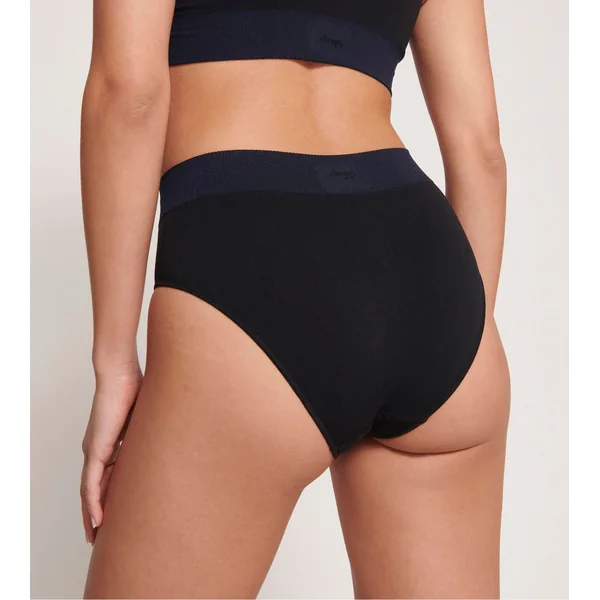 Culotte haute infusée à l'Aloe Vera SLOGGI EVER INFUSED Bleu Noir