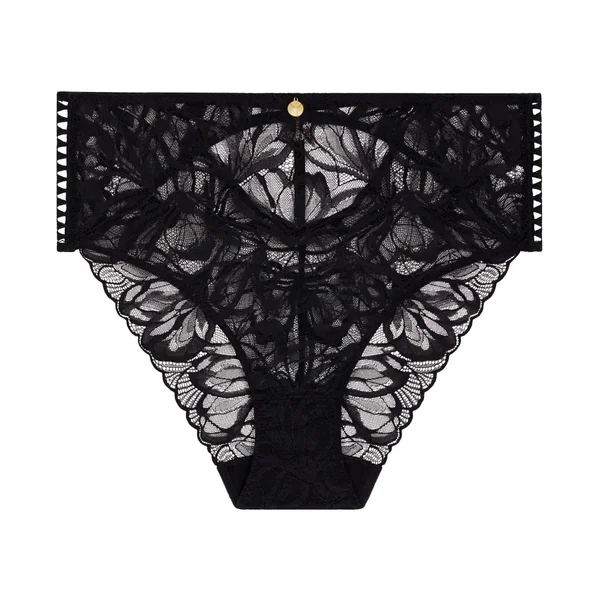 Culotte haute sexy en dentelle noire After Hours