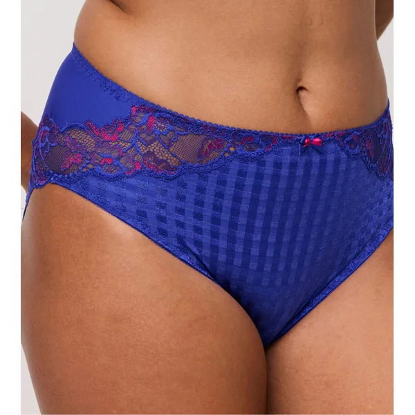 Culotte haute à carreaux bleus Madison Bueberry