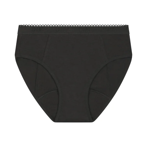 Culotte menstruelle coton bio Noir Flux très abondant Dim My Protect