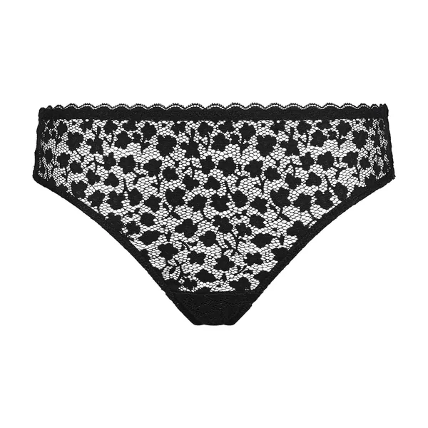 Culotte midi pour femme en dentelle florale Noire Daisy Lace