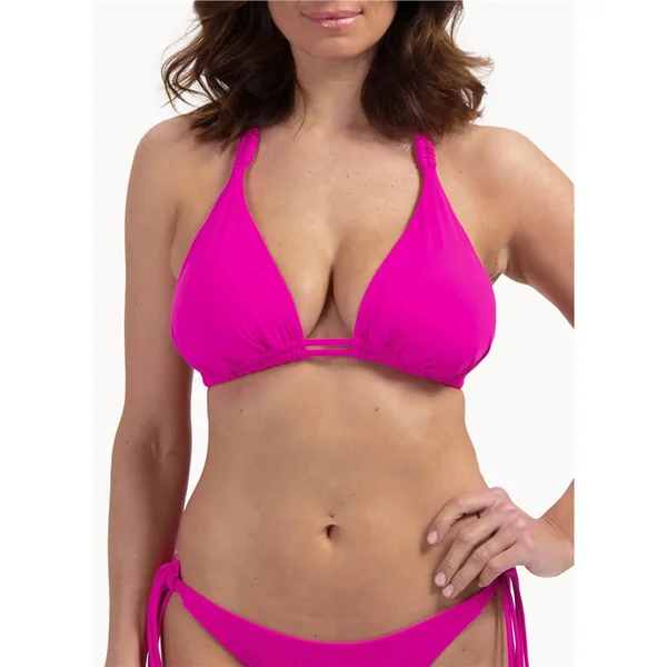 Cyell - Haut de bikini triangle avec pads amovibles 34 (75) C-D Framboise