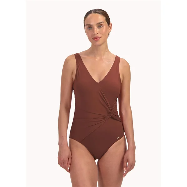 Cyell - Maillot de bain une pièce paddé avec plis au ventre 34 (75) D Henna Vibes