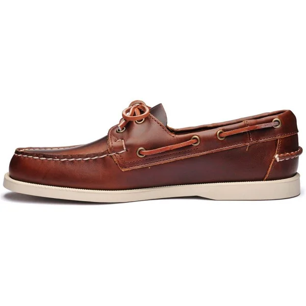 Docksides Cuir Ciré Marron