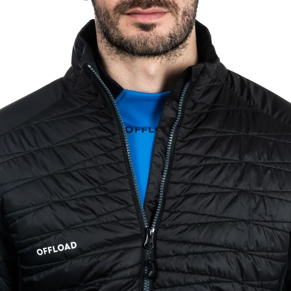 DOUDOUNE CLUB COACH RUGBY ZIP 500 ADULTE Noir