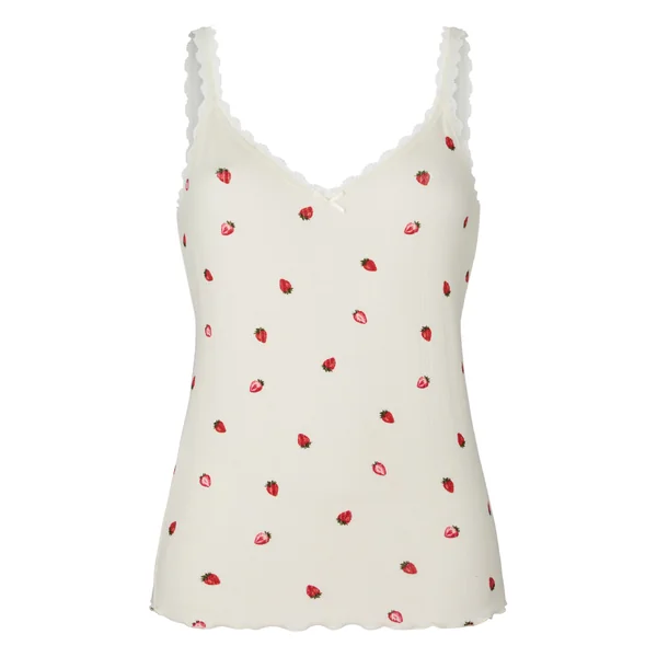 Débardeur de pyjama Pointelle - Blanc