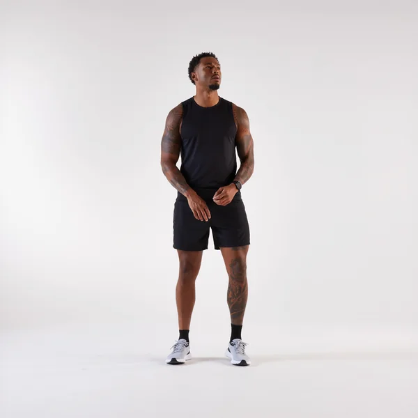Débardeur de running Homme, Kiprun Run 100 noir