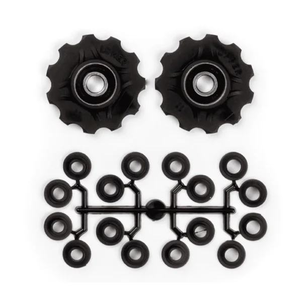 ELVEDES 1 Kit Galets de derailleur 7/8/9/10/11 vitesses, roulements annulaires + spacers