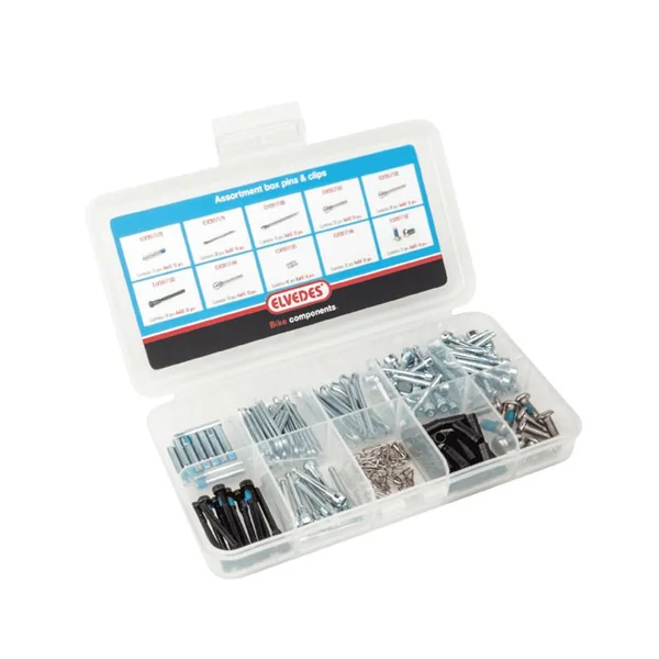 ELVEDES Boite dassortiement de PIN et CLIP pour plaquettes de frein