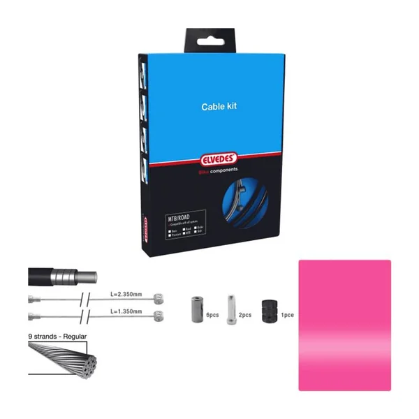 ELVEDES Kit complet Freins Basic Pink