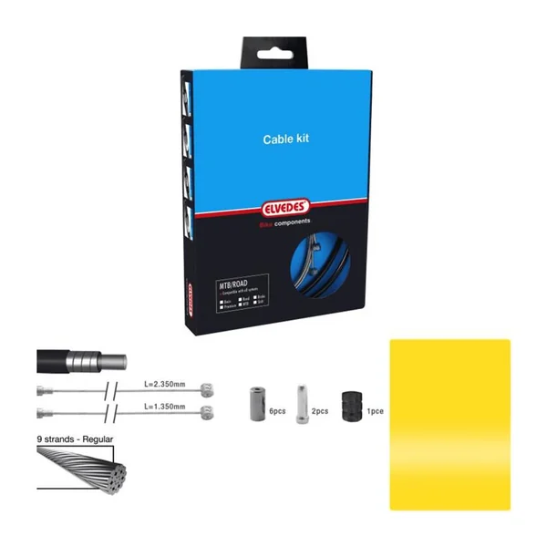 ELVEDES Kit complet Freins Basic Yellow