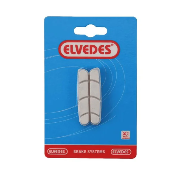ELVEDES Paire de patins de Replacement route 55mm White Compound pour Campagnolo
