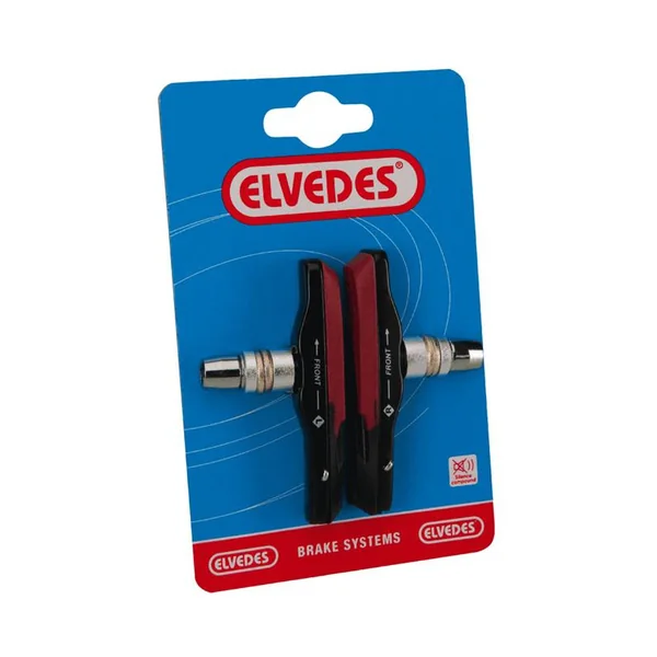 ELVEDES Paire de patins plus portes patins Alu V-type 72mm pour conditions humides