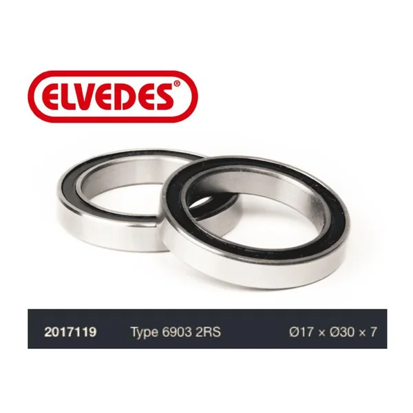 ELVEDES Roulement Type 6903 2RS diamètre 17 x diamètre 30 x 7