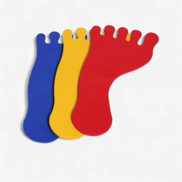 Empreintes sol baby gym Csy Plastique - Lot de 6 pieds jaune