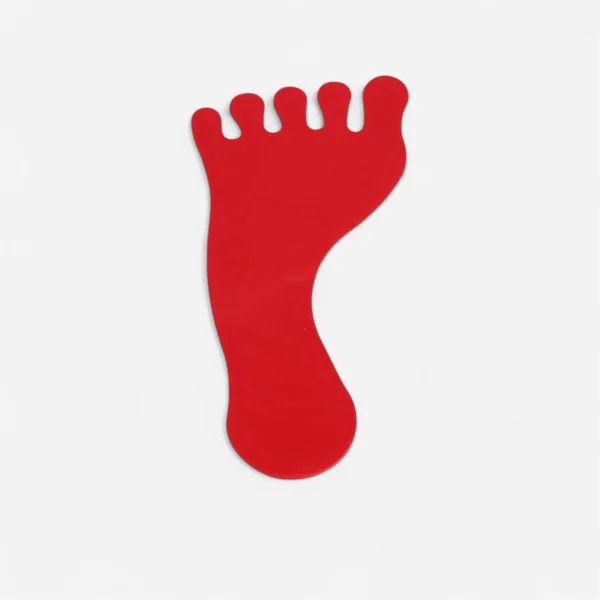 Empreintes sol baby gym Csy Plastique - Lot de 6 pieds rouge