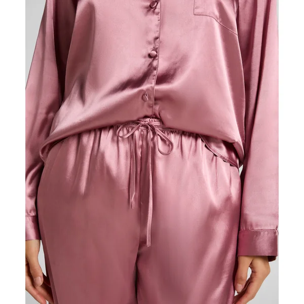 Ensemble de pyjama en satin Shiny - Rose