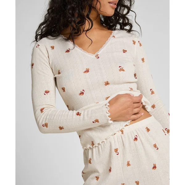 Ensemble de Pyjamas Pointelle - Blanc