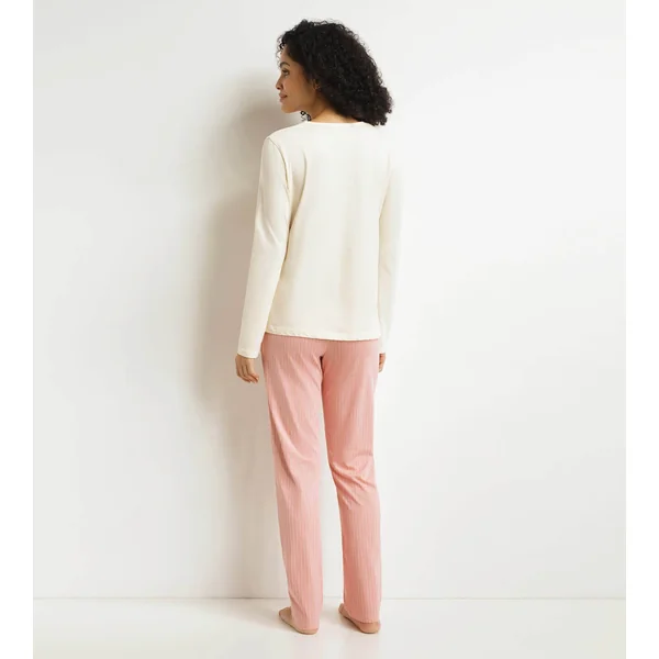 Ensemble pyjama pantalon femme Beige Don’t Disturb