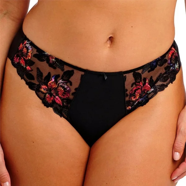 Fantasie - Culotte thong avec dentelle Noir X-Large Magdalena