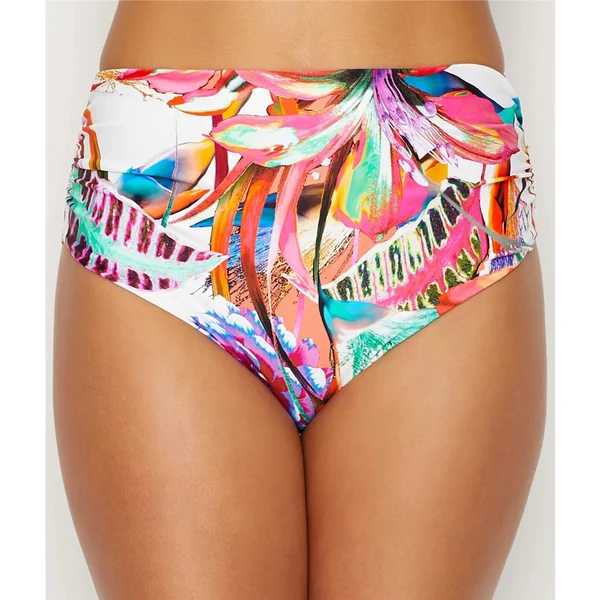 Fantasie Swimwear - Culotte de bikini haute Blanc Large Paradise Bay