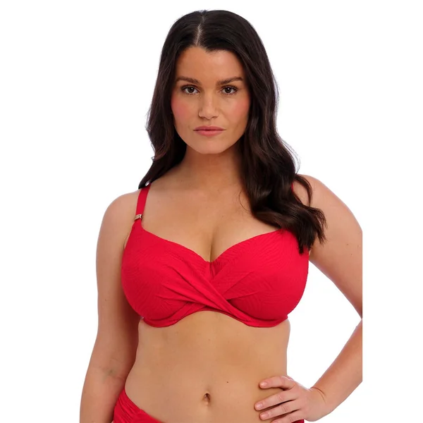Fantasie Swimwear - Haut de bikini plongeant 36 (80) E Rouge Ottawa