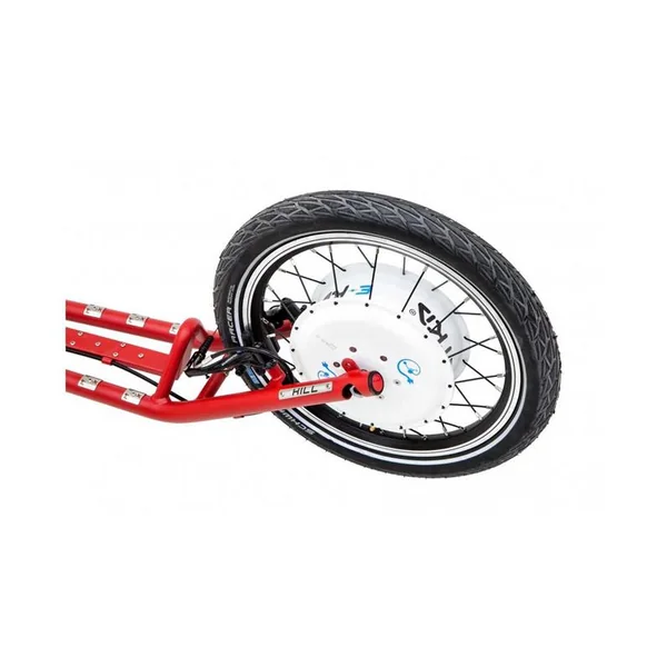 Foldable e-footbike KOSTKA e-HILL MAX FOLD (E1) - Red