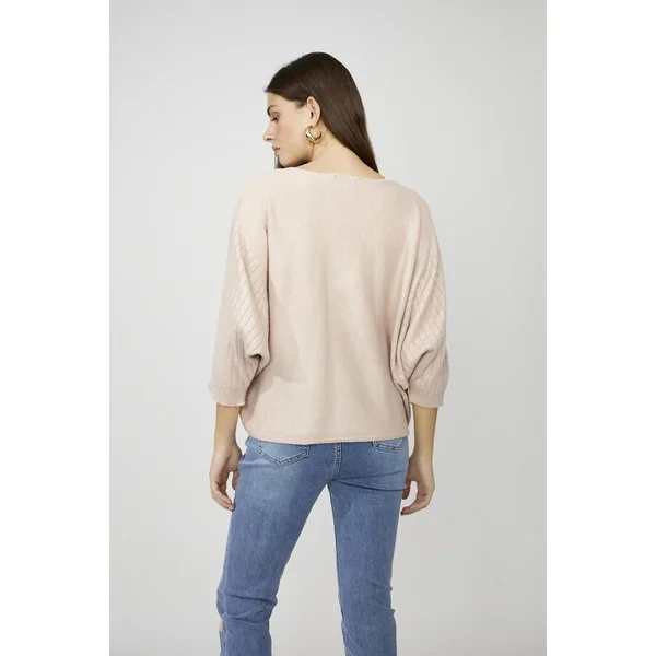 Frank Lyman Design - Haut à manches longues en tricot Blush Medium