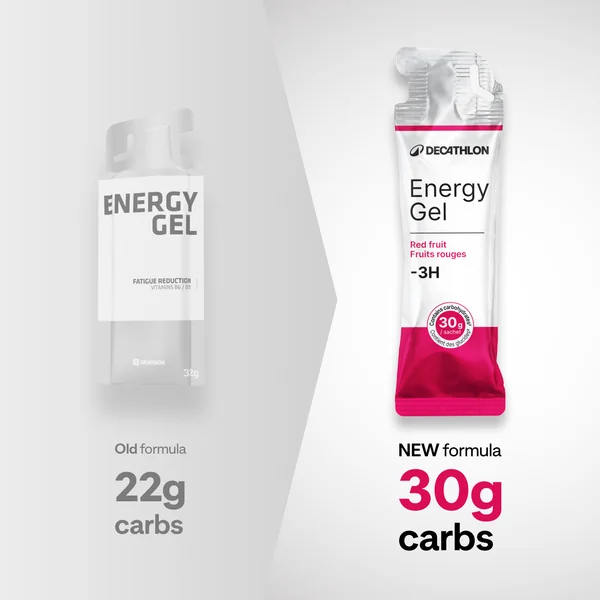 Gel énergétique moins de 3 heures fruits rouges, Energy Gel x20
