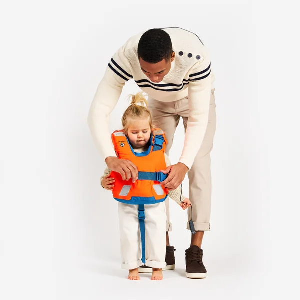 Gilet de sauvetage 100N bébé enfant LJ100n easy baby 10-15 kg orange bleu