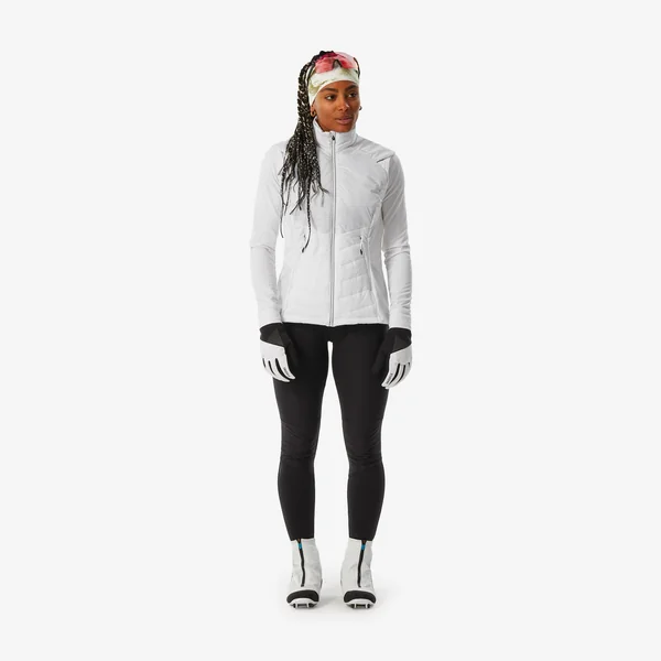 Gilet de ski de fond femme, 500 vert