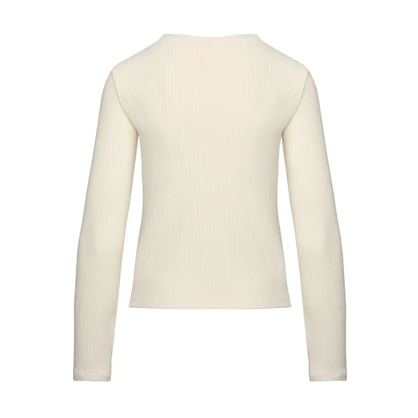 Gilet en Jersey Côtelé - Blanc