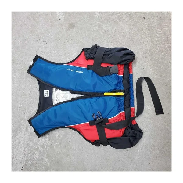 Gilet Flotaison Aqua Design Bleu Rouge XXL