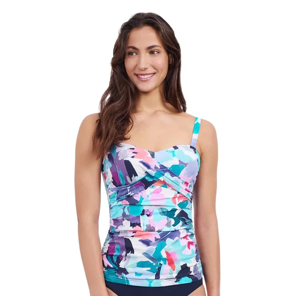 Gottex - Haut de Tankini avec cerceau Bleu Multi 20W Holi