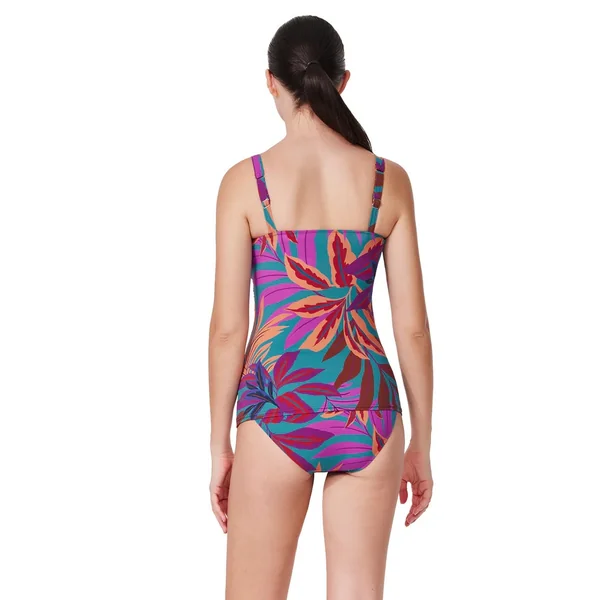 Gottex - Haut de tankini plissé rembourré avec cerceau 36 (80) D Fleuri Plantopia