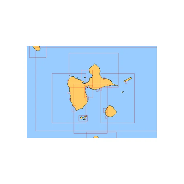 Guadeloupe carte marine