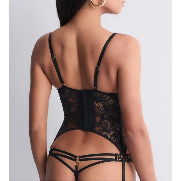 Guêpière noire en dentelle After Hours
