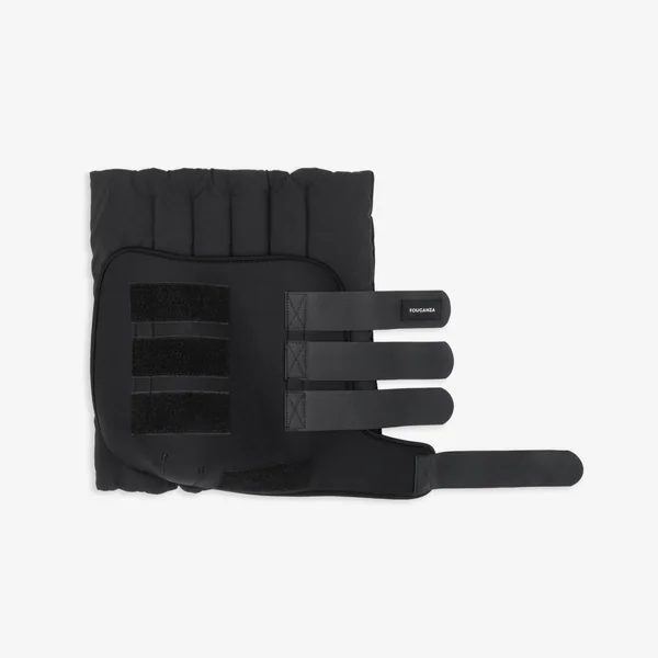 Guêtres de repos équitation avec coton cheval et poney - stable boots noire x2
