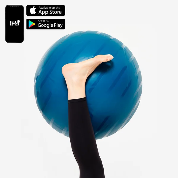 Gym ball taille 1 résistant 55 cm, bleu
