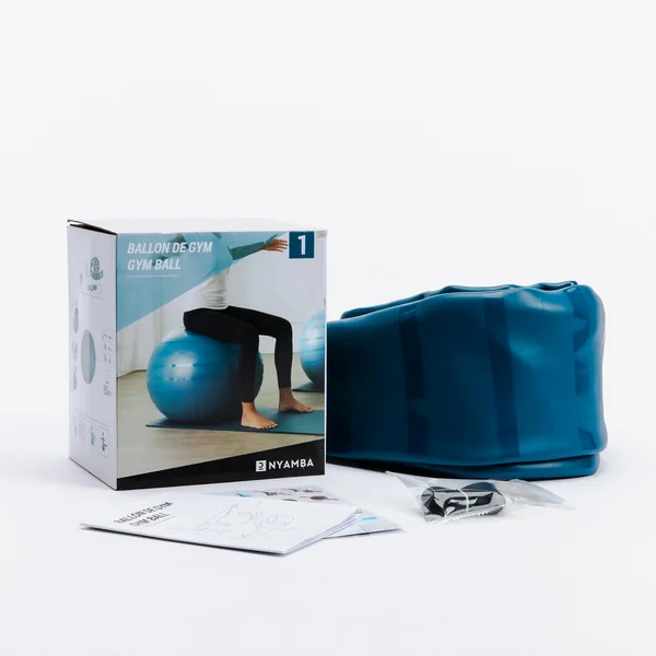 Gym ball taille 1 résistant 55 cm, bleu