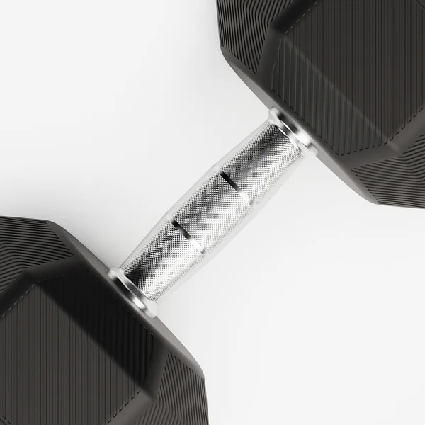 Haltère de crosstraining et musculation Dumbbell hexagonale 22,5 kg, noir